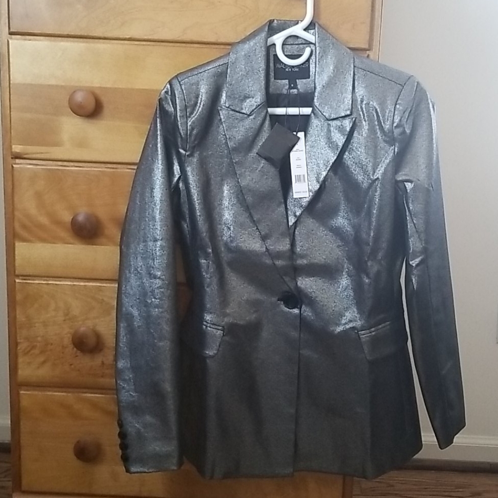 Walter Baker NWT "Katrina" Silver Blazer Size S - Picture 5 of 10